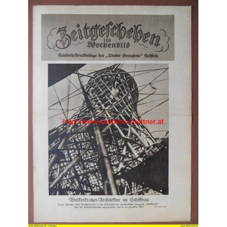 Zeitgeschehen im Wochenbild / Kupfertiefdruckbeilage Nr. 15 / 1929