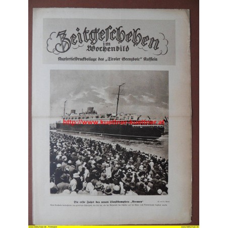 Zeitgeschehen im Wochenbild / Kupfertiefdruckbeilage Nr. 27 / 1929