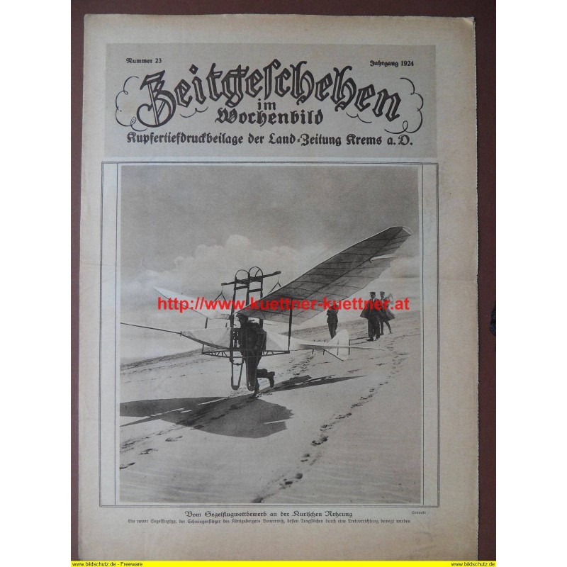 Zeitgeschehen im Wochenbild / Kupfertiefdruckbeilage Nr. 52 / 1929