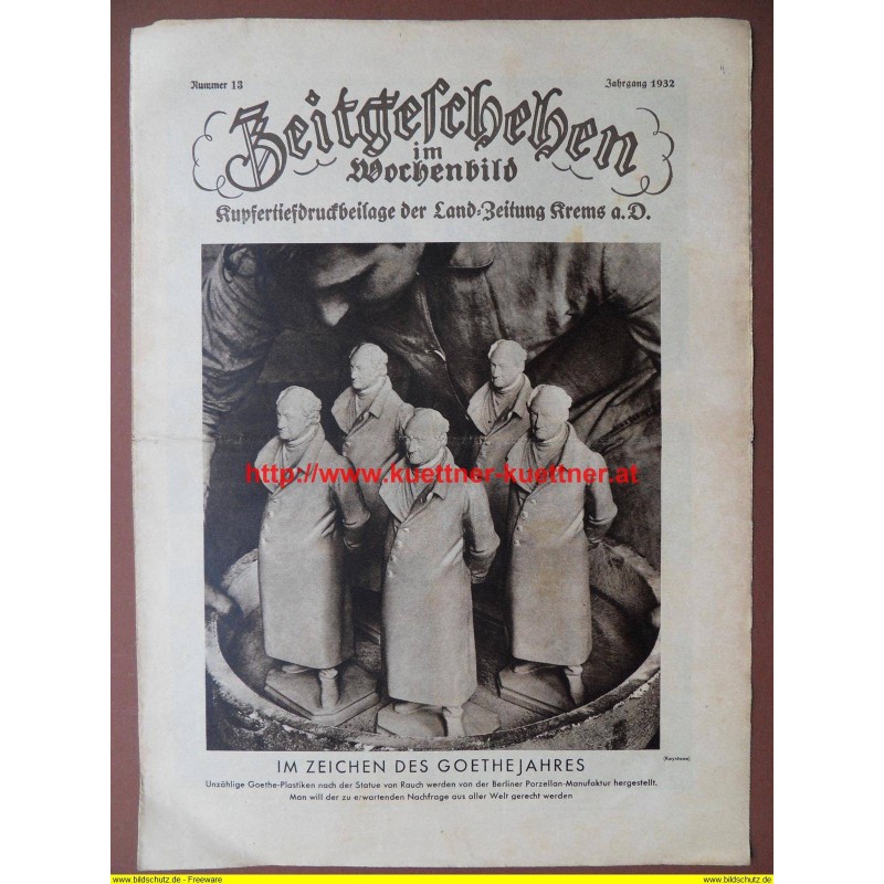 Zeitgeschehen im Wochenbild / Kupfertiefdruckbeilage Nr. 13 / 1932 Zeitgeschehen im Wochenbild / Kupfertiefdruckbeilage Nr. 13 / 1932