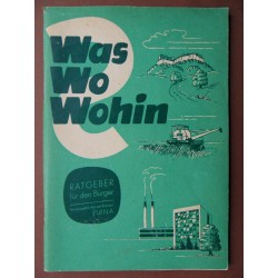 WAS - WO - WOHIN / Herausgeber Rat des Kreises Pirna - 1975 (SN) 