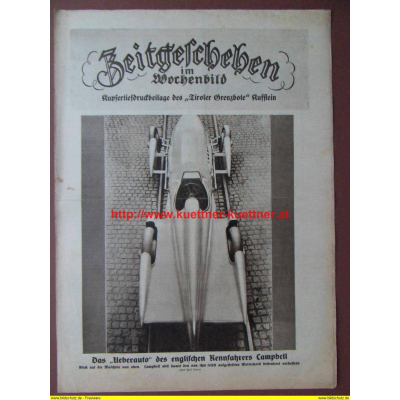 Zeitgeschehen im Wochenbild / Kupfertiefdruckbeilage Nr. 4 / 1929 Zeitgeschehen im Wochenbild / Kupfertiefdruckbeilage Nr. 4 / 1929