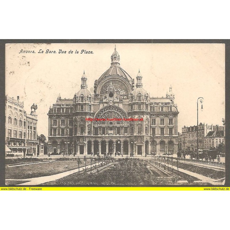 AK - Anvers - La Gare - Vue de la Place AK - Anvers - La Gare - Vue de la Place