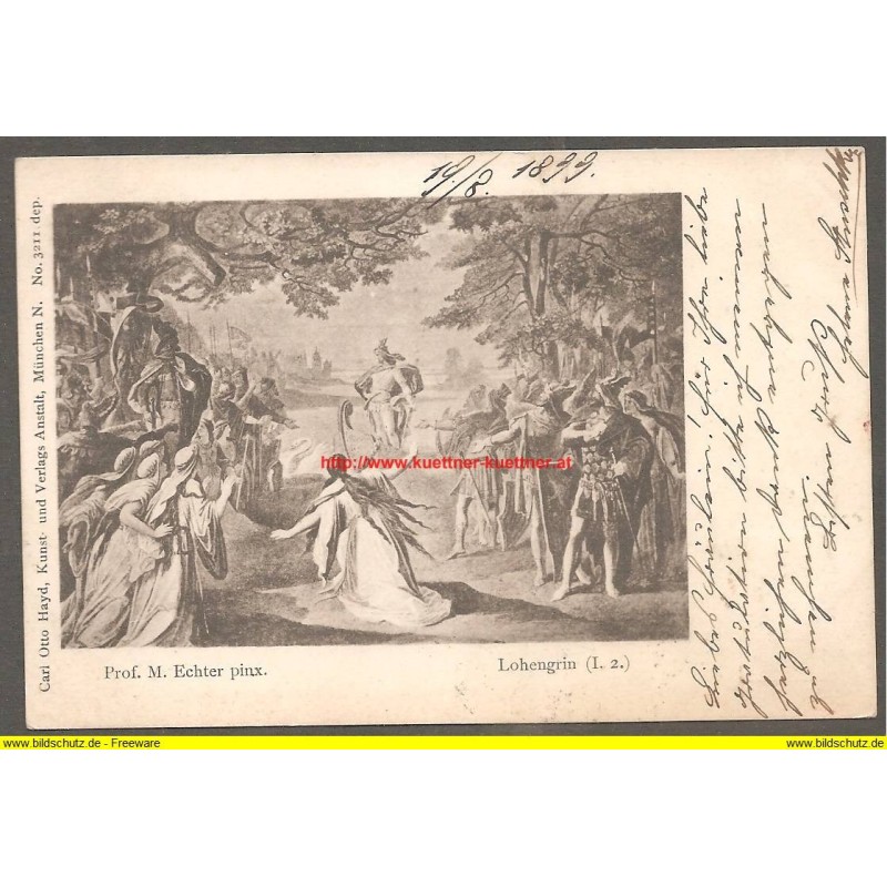 AK - Lohengrin - Prof. M. Echter pinx (1899) AK - Lohengrin - Prof. M. Echter pinx (1899)