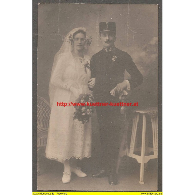 AK - Foto - Monarchie - Hochzeitsfoto Franz und Adele Puchinger 