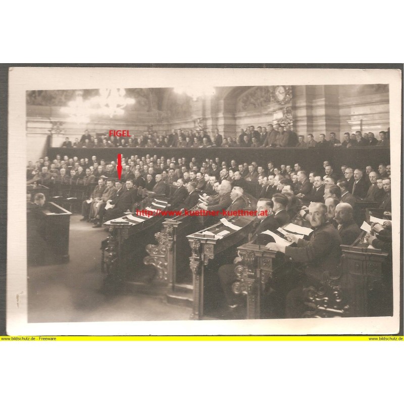 Foto - NÖ-Landtag mit Leopold Figl Foto - NÖ-Landtag mit Leopold Figl