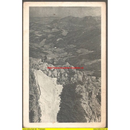 AK - Am Gretchensteig - Rax mit Talblick - 1924