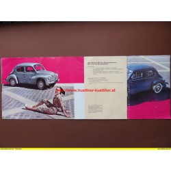 Prospekt - Renault 4 CV Standard und Luxe - 50er Jahre