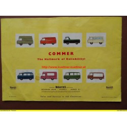 Prospekt Commer 3/4 Ton - Goods and Passenger Vehicles - 60er Jahre