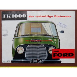 Prospekt Ford FK 1000 der vielseitige Eintonner / Taunus Transit - 1954
