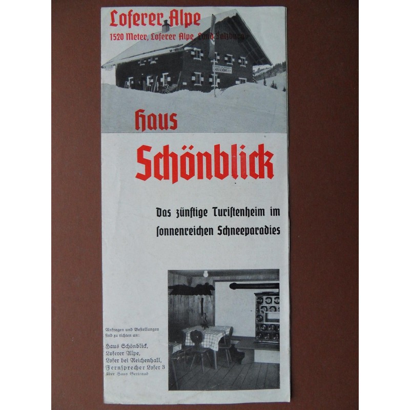 Prospekt Haus Schönblick - Loferer Alpe (Szbg) Prospekt Haus Schönblick - Loferer Alpe (Szbg)