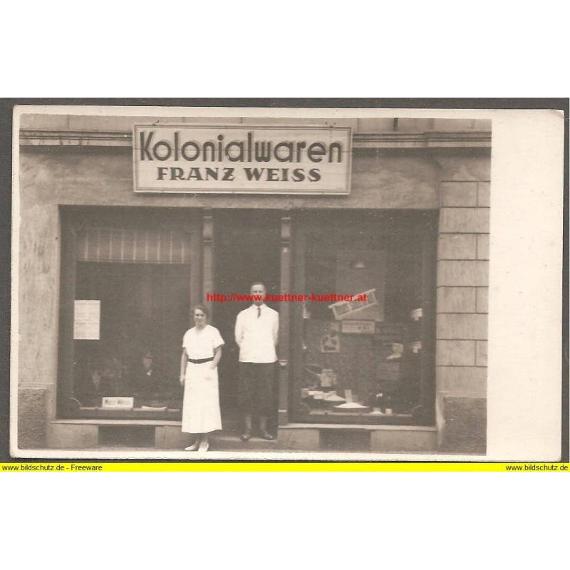 AK - Kolonialwaren Franz Weiss - Türn (1935) AK - Kolonialwaren Franz Weiss - Türn (1935)