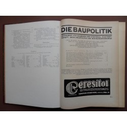 Die Baupolitik - Zeitschrift für Bauwesen 2. Jhg. 1927/28 - 12 Hefte gebunden