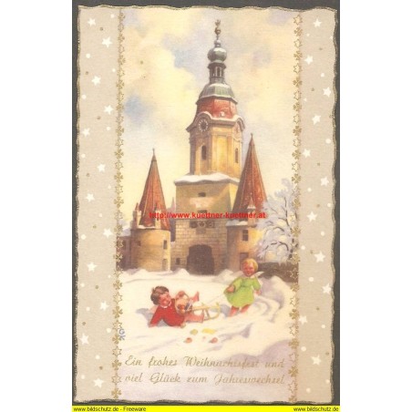 AK - Krems - Ein frohes Weihnachtsfest und viel Glück zum Jahreswechsel 