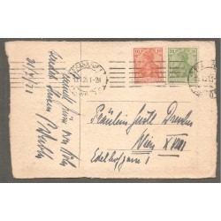 AK - Dresden Hauptbahnhof auf Büttenpapier