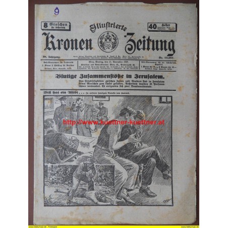 Illustrierte Kronen Zeitung Wien, Montag, den 15. November 1937 