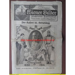 Wiener Bilder / Illustriertes Familienblatt / Des Kaisers 86 Geburtstag / 20. August 1916 