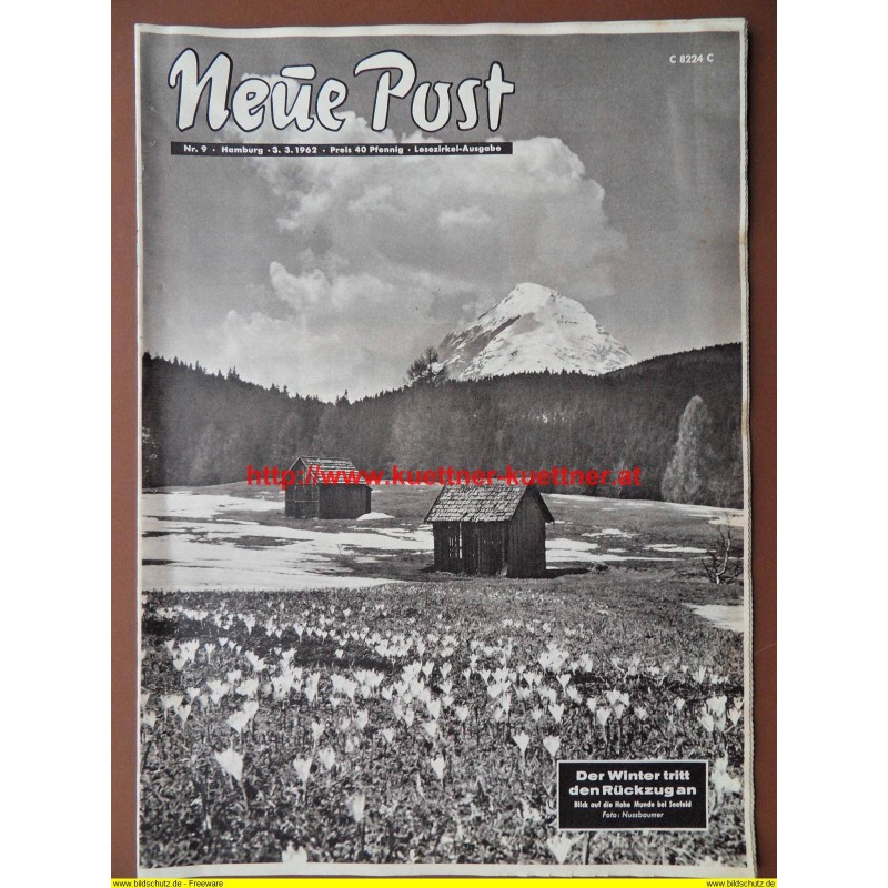 Neue Post Nr. 9 / 3.3.1962 / Adel News Neue Post Nr. 9 / 3.3.1962 / Adel News