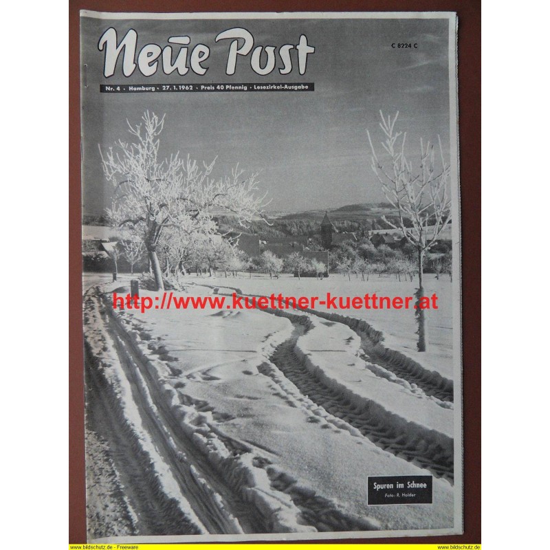 Neue Post Nr. 4 / 27.1.1962 / Adel News Neue Post Nr. 4 / 27.1.1962 / Adel News