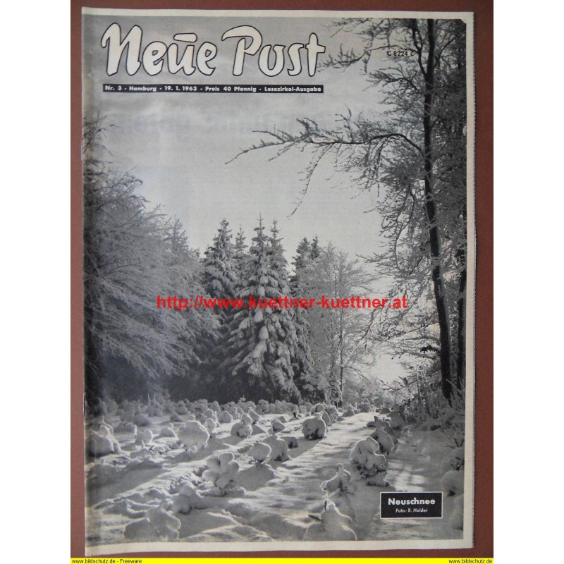 Neue Post Nr. 3 / 19.1.1963 / Adel News Neue Post Nr. 3 / 19.1.1963 / Adel News