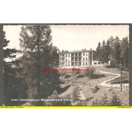 AK - Hotel Winterbach a. d. Mariazellerbahn