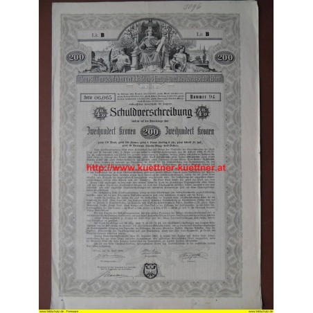 Investitions-Anlehen der k. k. reichs-Haupt- und Residenzstadt Wien Nr. 94 / 1902