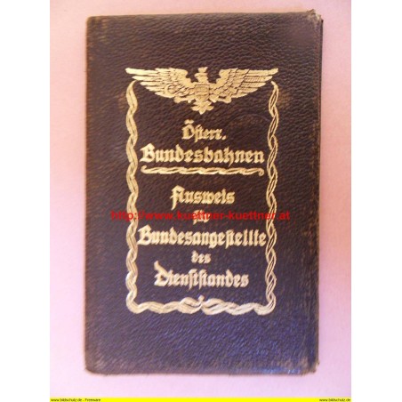 Ausweis für Bundesangestellte des Dienststandes (1933) ÖBB