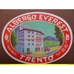 Kofferaufkleber Hotel (Albergo)  Everest Trento