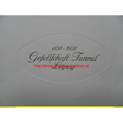 Einladung der Gesellschaft Tunnel Leipzig 1831 - 1931