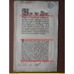 Patent über die Pferdezucht vom 22. Augusti 1763