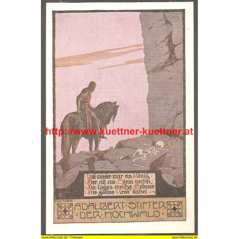AK - Adalbert Stifter - Nr. 14 - Der Hochwald - E. Kutzer AK - Adalbert Stifter - Nr. 14 - Der Hochwald - E. Kutzer