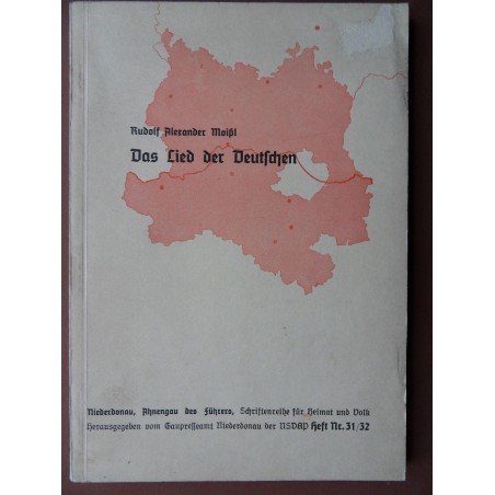 Schriftreihe Heimat und Volk / Das Lied der Deutschen Heft Nr. 31/32 (1941) 