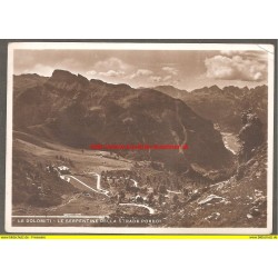 AK - Le Dolomiti - Les Serpentini della Strada Pordoi - 1938 (I) 
