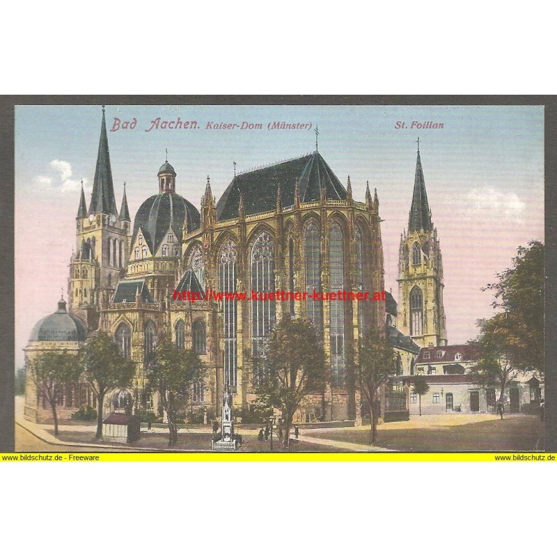 AK - Bad Aachen - Kaiser-Dom (Münster) - St. Foillan (NW) 