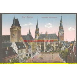 AK - Bad Aachen - Katschhof mit Rathaus (NW) 