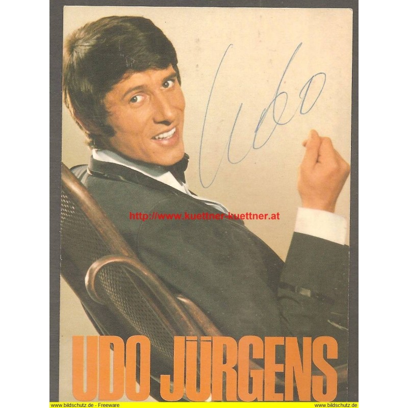 Autogrammkarte Udo Jürgens (Bockelmann) Autogrammkarte Udo Jürgens (Bockelmann)