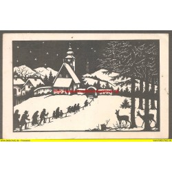 AK - Scherenschnitt von J. Allmayer - Künstlerkarte (1935) 
