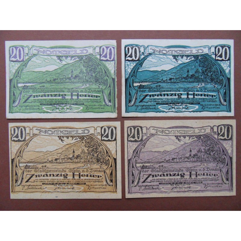 Notgeld der Gemeinde - Stadt Stein a. d. D.