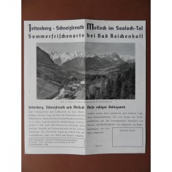 Prospekt Melleck im Saalach-Tal 1937