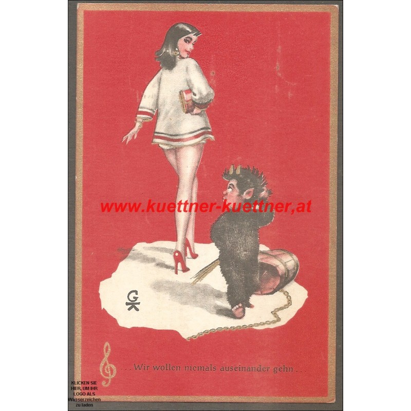 AK - Krampus - Küssen ist keine Sünd AK - Krampus - Küssen ist keine Sünd