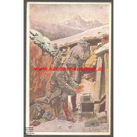 AK - Schützengraben - Offizielle Postkarte zu Gunsten der Hilfsaktion Kälteschutz Nr. 391 