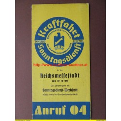 Prospekt Kraftfahrt Sonntagsdienst - Reichsmessestadt