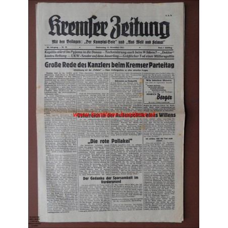 Kremser Zeitung / 85. Jg. Nr. 46 / Donnerstag 12. November 1953