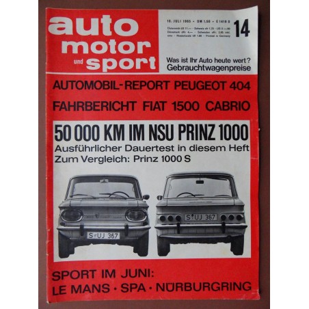 auto motor und sport 11. Jg. / Nr. 14 / 10.07.1965