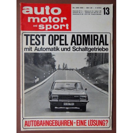 auto motor und sport 12. Jg. / Nr. 13 / 25.06.1966