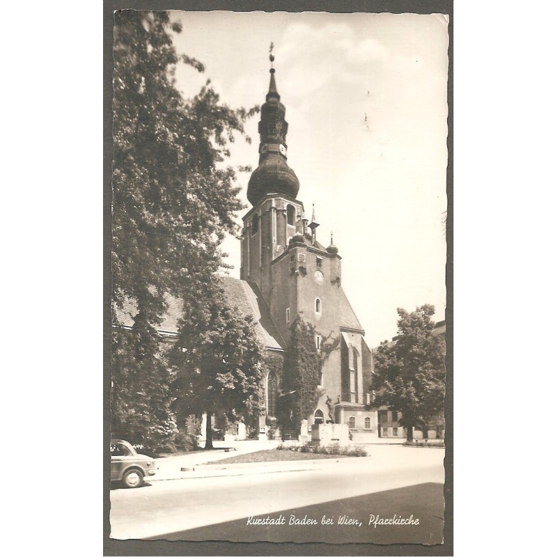 AK - Kurstadt Baden bei Wien - Pfarrkirche