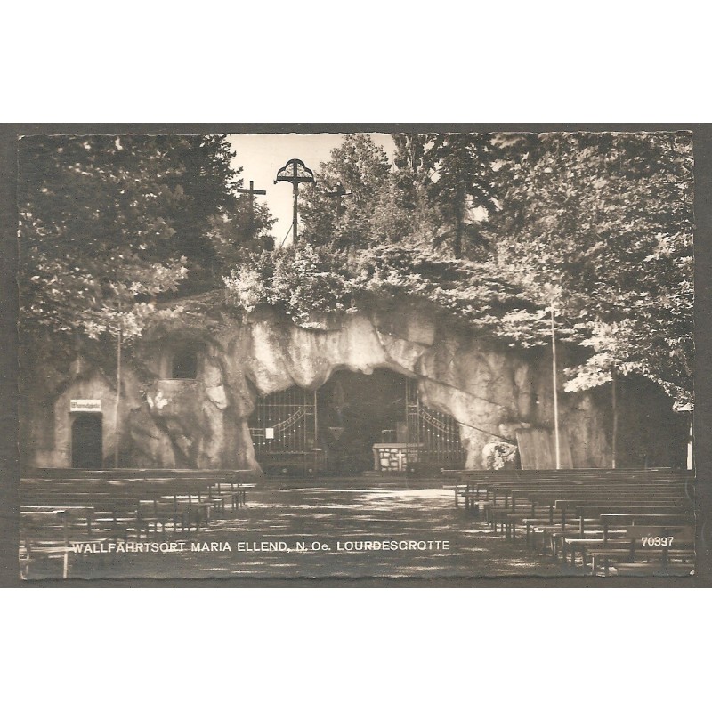 AK - Wallfahrtskirche Maria Ellend - Lourdesgrotte