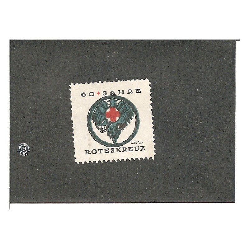 Werbemarke / Reklamemarke - 60 Jahre Roteskreuz