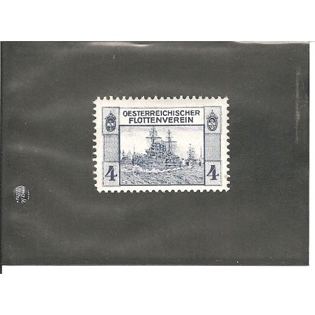 Werbemarke / Reklamemarke - Österr. Flottenverein blau