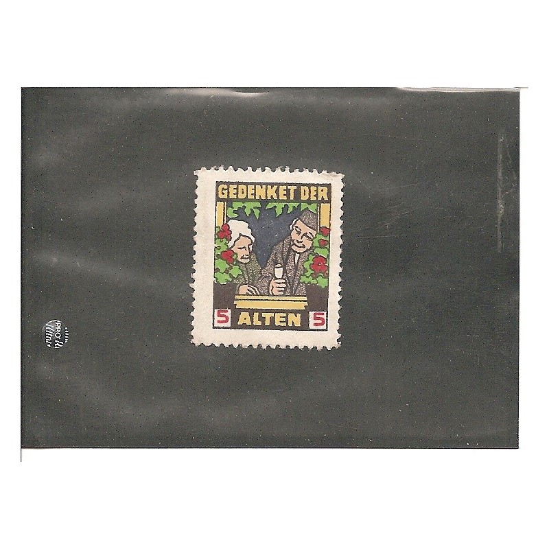 Werbemarke / Reklamemarke - Gedenket der Alten